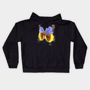 Butterfly Watercolor Butterfly Stripe Tie Dyeing Kids Hoodie